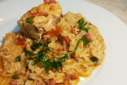 Thumbnail for arroz de pescada com bacon