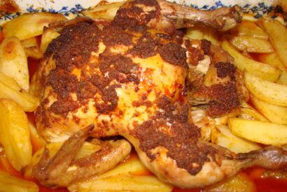 Thumbnail for Frango Assado no Forno com Pasta de Chouriço