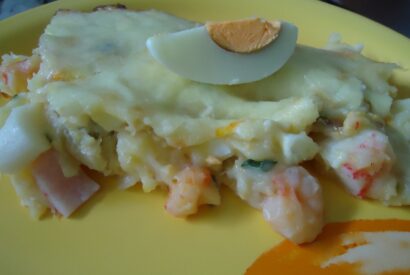 Thumbnail for Bacalhau cremoso com delicias e camarão
