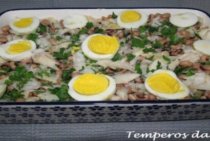 Thumbnail for Salada de Feijão Frade e Bacalhau – Receita tão fácil e que sabe tao bem nestes dias