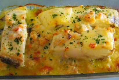 Thumbnail for Bacalhau Gratinado com Camarão – Uma Delicia