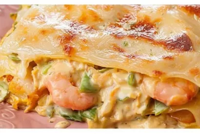 Thumbnail for Receita da saborosa lasanha de camarão