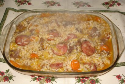 Thumbnail for Carne de Vaca com Arroz e Couve Lombarda
