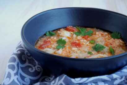 Thumbnail for Sopa de bacalhau com tomate, massa cuscus e ovo