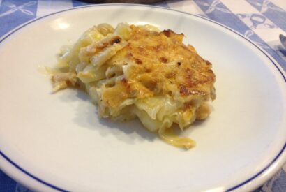 Thumbnail for Bacalhau gratinado, com couve e grão-de-bico