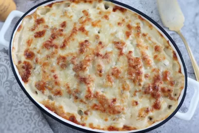 Thumbnail for Massa gratinada com carne picada