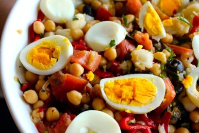 Thumbnail for Salada de Grão com Bacalhau e Pimento Assado