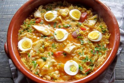 Thumbnail for Arroz de Bacalhau, esta receita é muito simples e fica com um paladar delicioso…