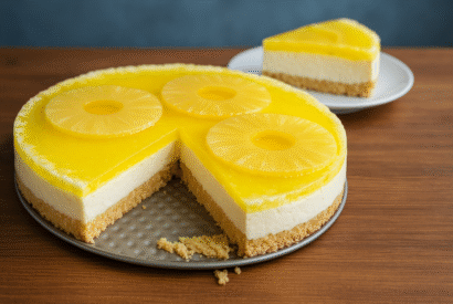 Thumbnail for Cheesecake de Ananás (Fácil e Sem Forno)