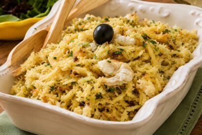 Thumbnail for Brás de Bacalhau com Camarão e Alho-Francês