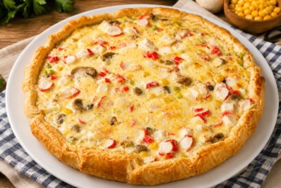 Thumbnail for Quiche de Delícias do Mar deliciosa e pronta em pouco tempo…