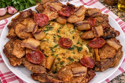 Thumbnail for Migas à Alentejana com Entrecosto e Lombo
